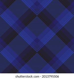 Blue Chevron Plaid Tartan textured Seamless pattern design suitable for fashion textiles and graphics