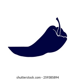 blue Chili Pepper Icon