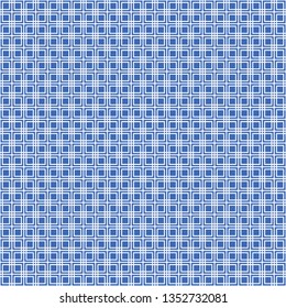 Blue China Seamless Pattern - Blue and white repeating pattern design inspired by China