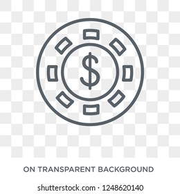 Blue chip icon. Blue chip design concept from Blue chip collection. Simple element vector illustration on transparent background.