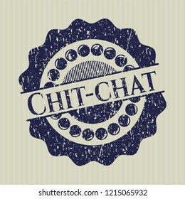 Blue Chit-chat rubber texture