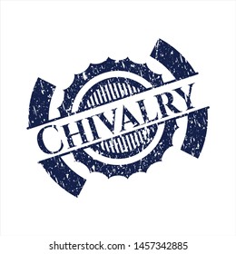 Blue Chivalry Distress Rubber Seal