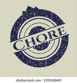 Blue Chore rubber grunge texture stamp