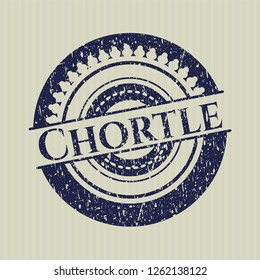 Blue Chortle distressed grunge stamp