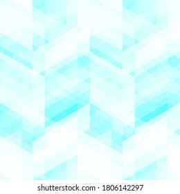 Blue christal mosaic seamless pattern.
