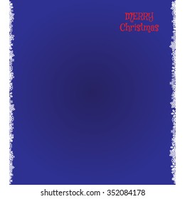 Blue  Christmas backdrop with snowflakes. EPS image.