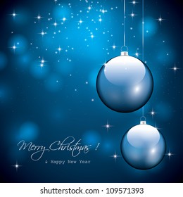 Blue christmas background