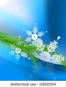 blauer Weihnachtshintergrund
