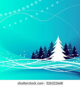 Blue christmas background