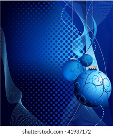 blue christmas background