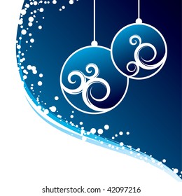 blue Christmas background