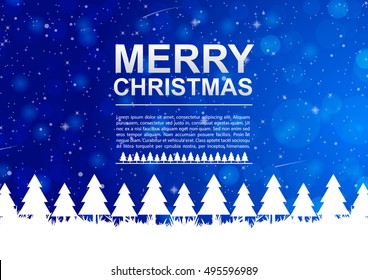 Blue christmas background