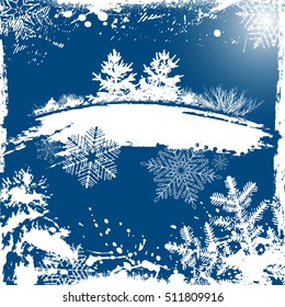 Blue christmas background