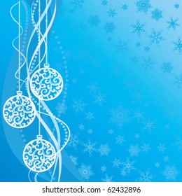 Blue christmas background