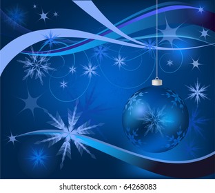 blue christmas background