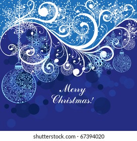 blue christmas background