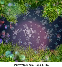 Blue Christmas Background. EPS 10 vector file included