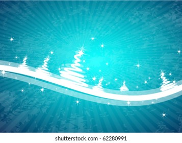 Blue Christmas background. Eps10 vector