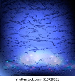 Blue Christmas background. Soft Light