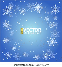 Blue Christmas background. Vector EPS10.