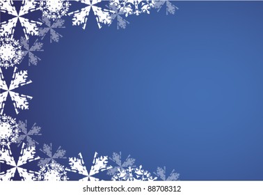 Blue christmas background vector in the EPS10 format
