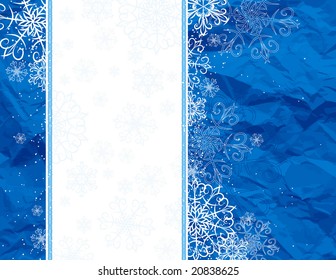 blue christmas background, vector illustration