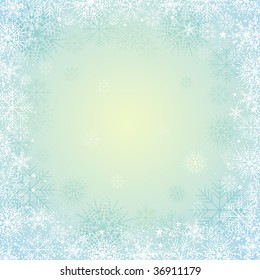 blue christmas background, vector illustration