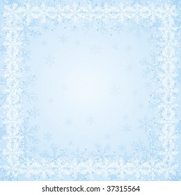 blue christmas background, vector illustration