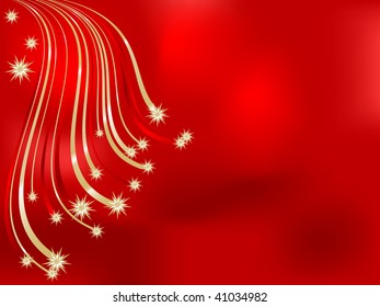 Blue christmas background - vector illustration
