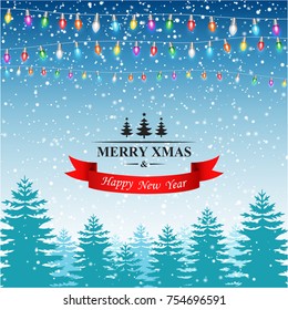 Blue Christmas background.vector illustration