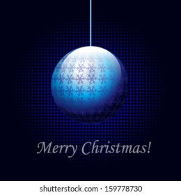 blue Christmas ball