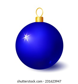 Blue christmas ball