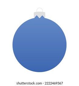 Blue Christmas ball. Vector illustration