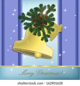 Blue Christmas Card