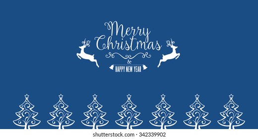 Blue Christmas CArd