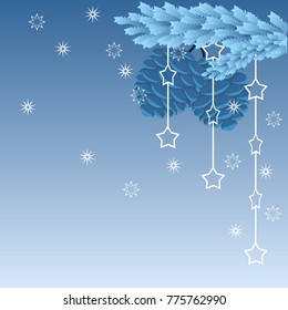 Blue Christmas cones