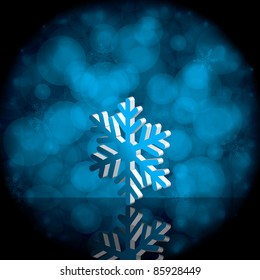 Blue Christmas decoration background