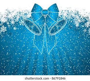 Blue Christmas decoration background