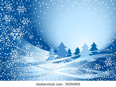 blue Christmas decoration and tree