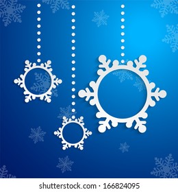 Blue Christmas design with space for text