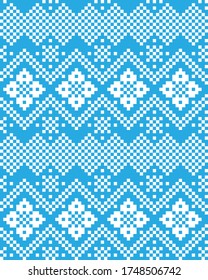 Fondo de la isla de la feria de Navidad azul para textiles de moda, ropa de cama y gráficos