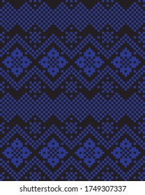 Blaues Weihnachtsmesse - einfarbiger Hintergrund für Modetextilien, Strickwaren und Grafiken