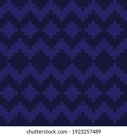 Blue Christmas fair isle pattern background for fashion textiles, knitwear and graphics