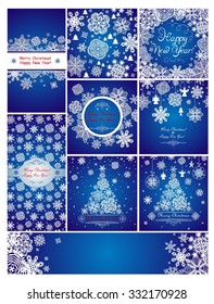 Blue christmas greetings