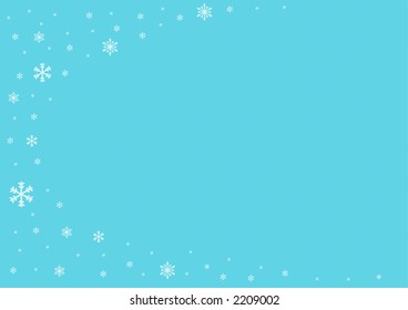 Blue Christmas horizontal background for your designs