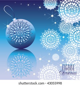 blue Christmas ornament