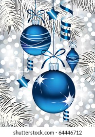 Blue Christmas Ornaments