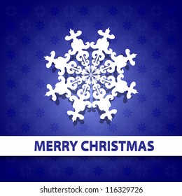 Blue Christmas paper background