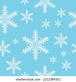 Blue Christmas seamless pattern.
Winter vector background.