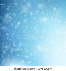 Blue Christmas snowflakes background. EPS 10